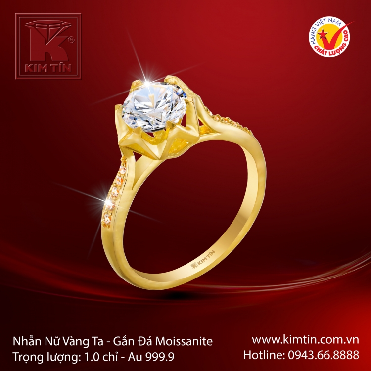 Nhẫn Nữ Vàng 24K
