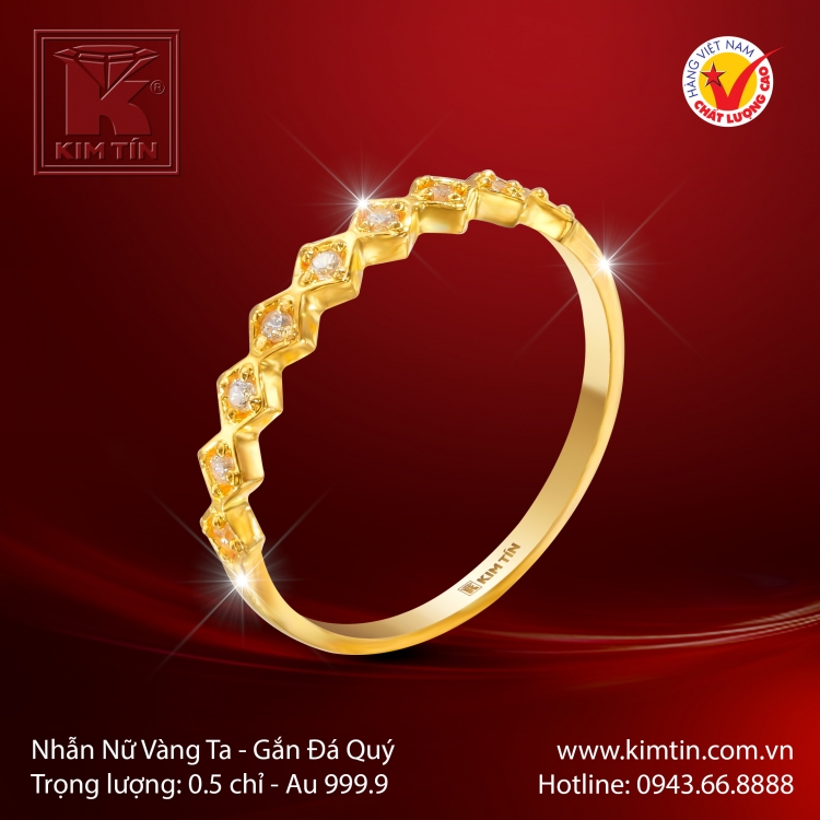 Nhẫn Nữ Vàng 24K