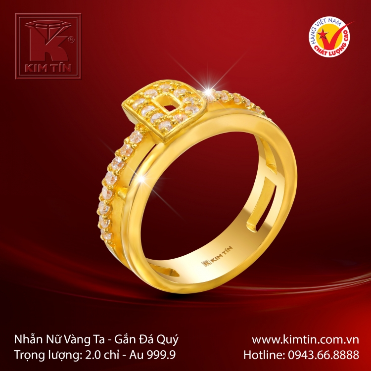 Nhẫn Nữ Vàng 24K