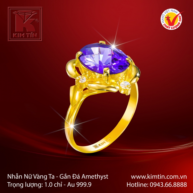 Nhẫn Nữ Vàng 24K