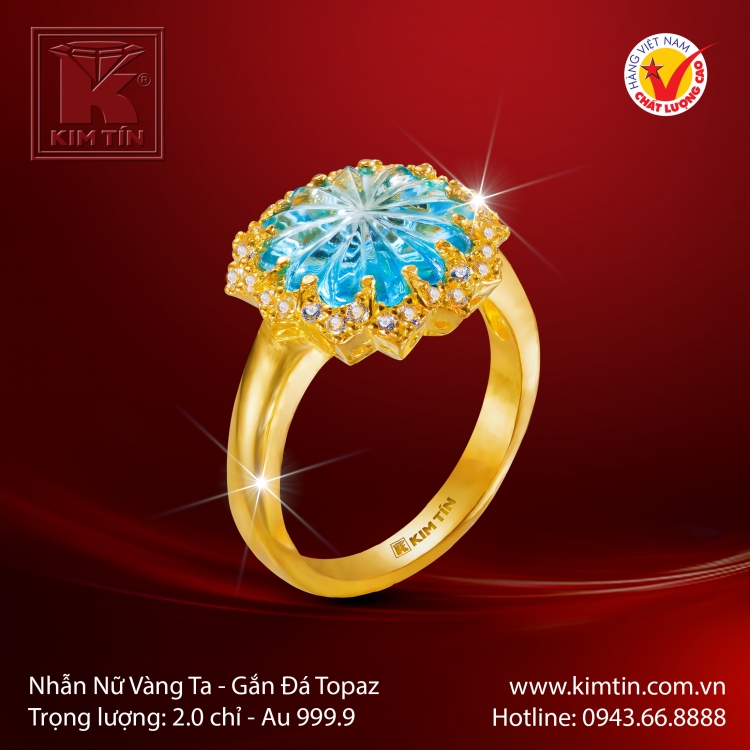 Nhẫn Nữ Vàng 24K