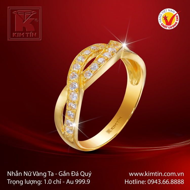 Nhẫn Nữ Vàng 24K