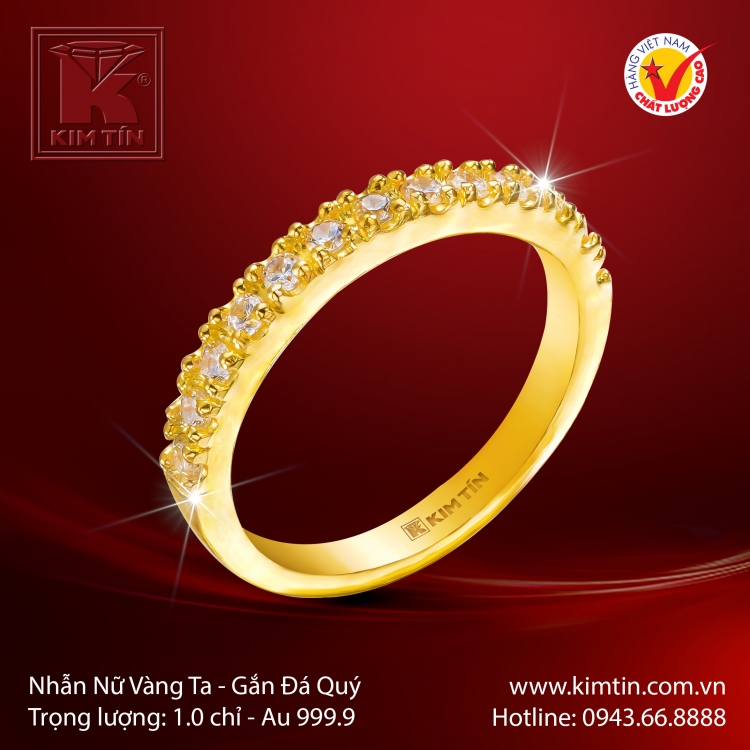 Nhẫn Nữ Vàng 24K