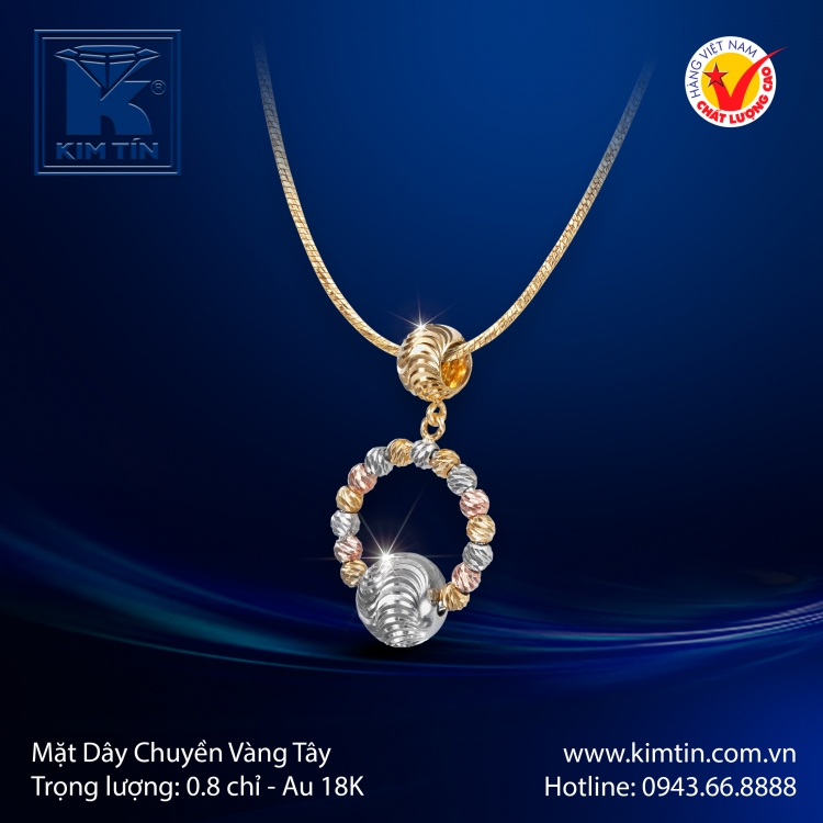 Mặt Dây Chuyền Vàng Tây 18K