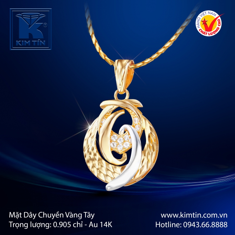 Mặt Dây Chuyền Vàng Tây 14K