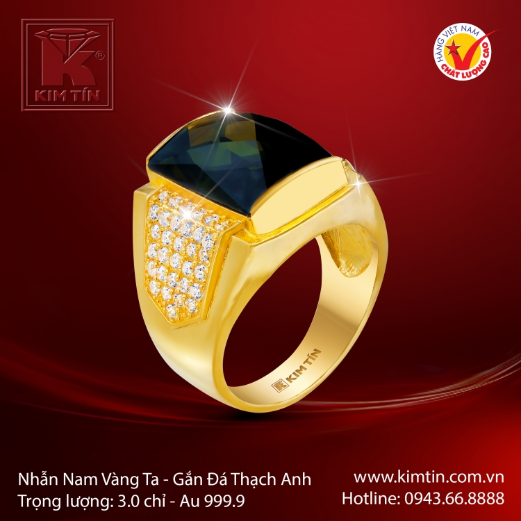 Nhẫn Nam Vàng 24K