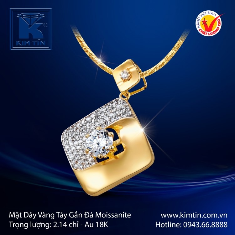 Mặt Dây Chuyền Vàng Tây 18K