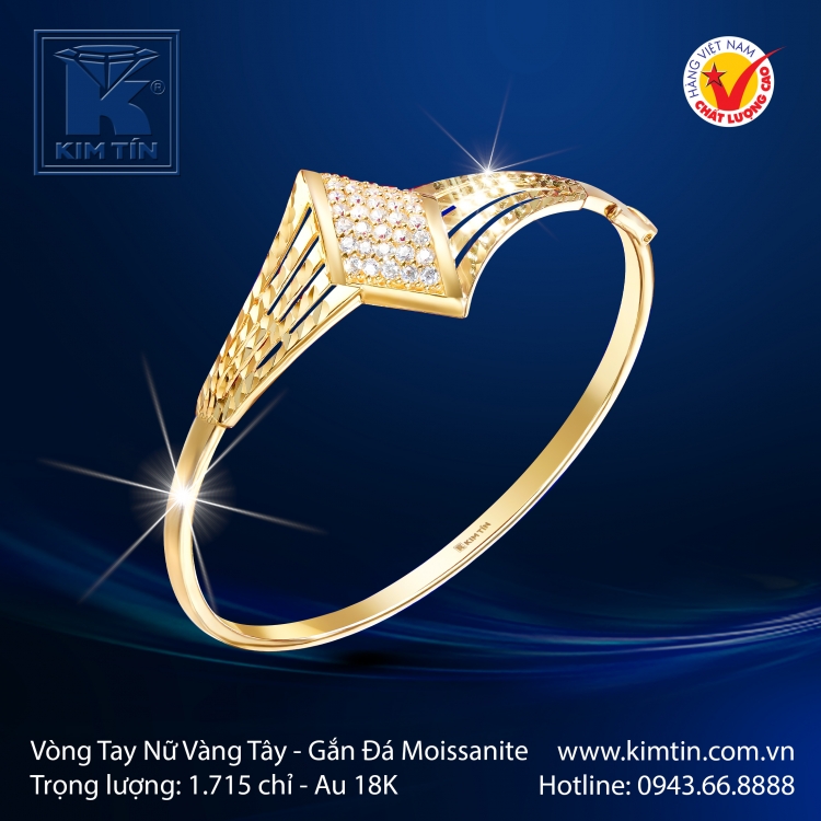 Vòng Tay Vàng Tây 18K