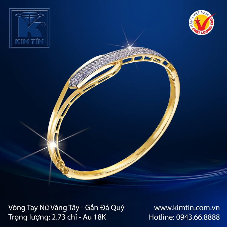 Vòng Tay Vàng Tây 18K