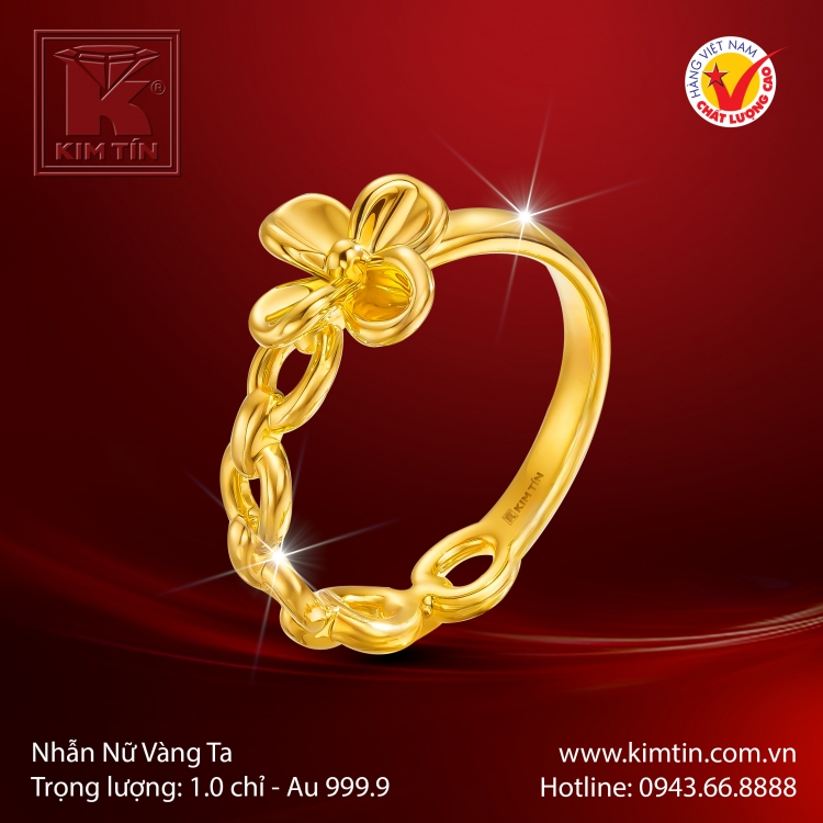 Nhẫn Nữ Vàng 24K