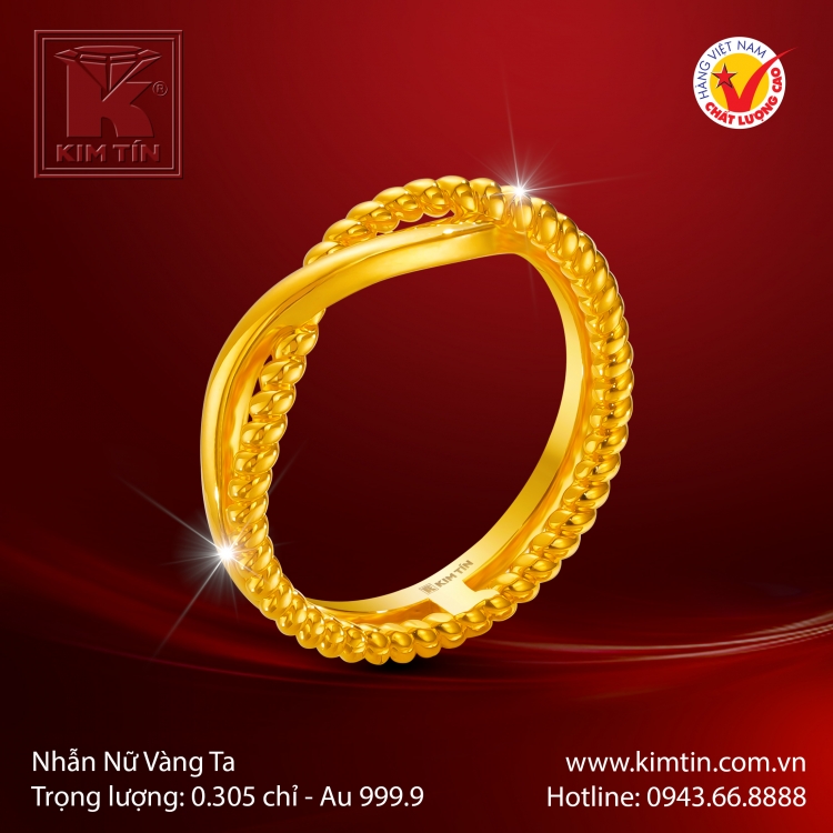 Nhẫn Nữ Vàng 24K