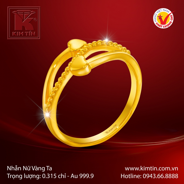 Nhẫn Nữ Vàng 24K