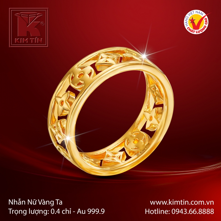 Nhẫn Nữ Vàng 24K