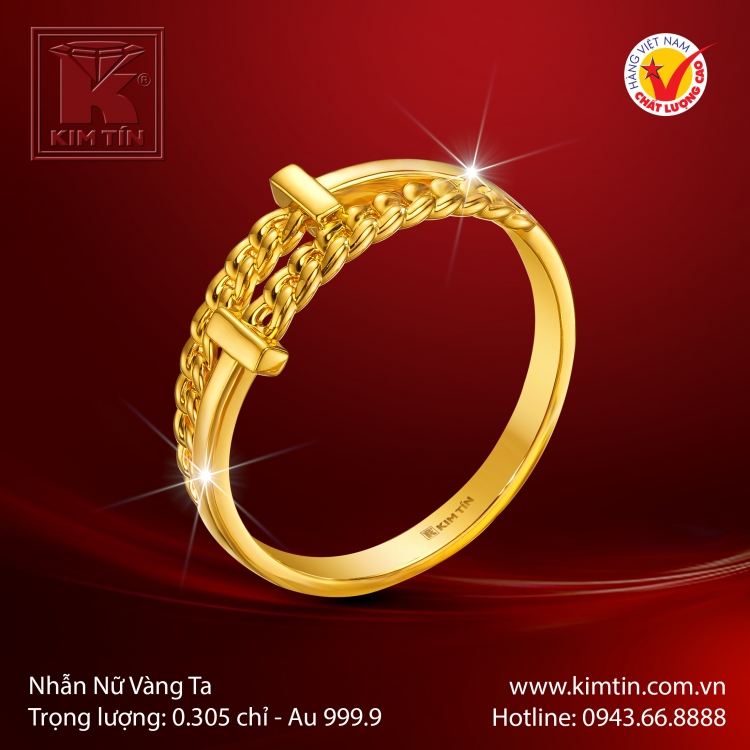 Nhẫn Nữ Vàng 24K