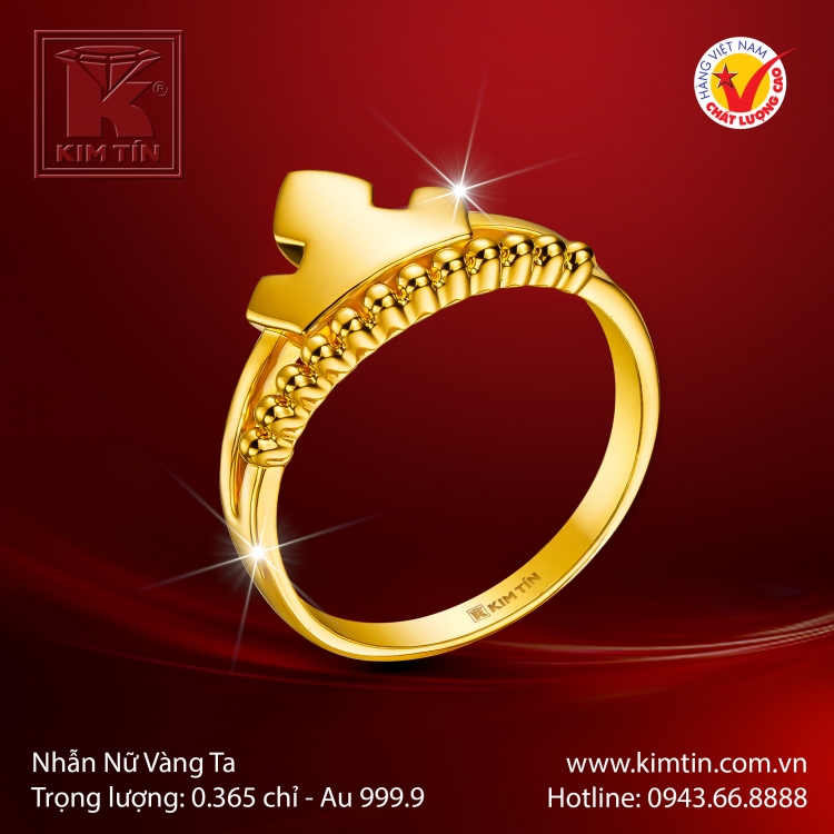 Nhẫn Nữ Vàng 24K