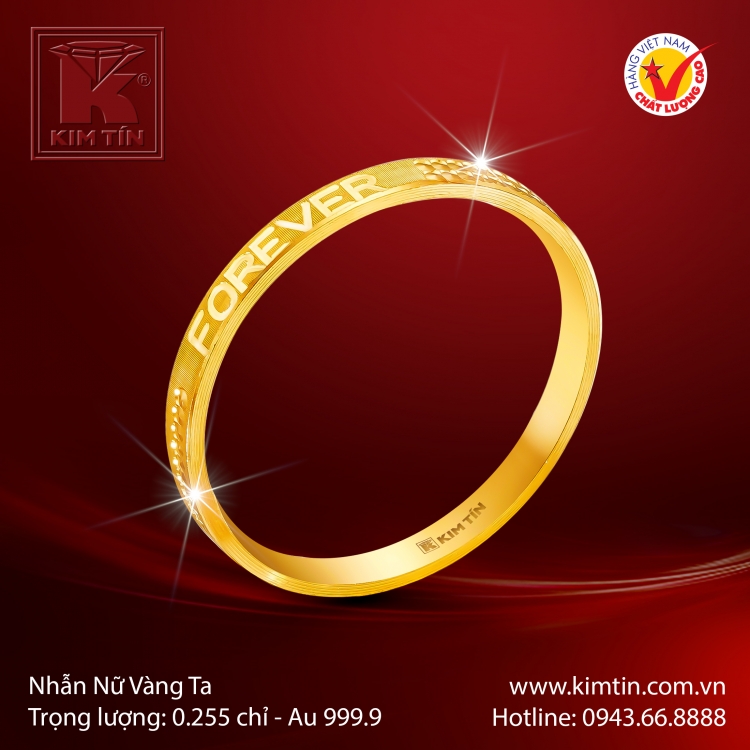 Nhẫn Nữ Vàng 24K