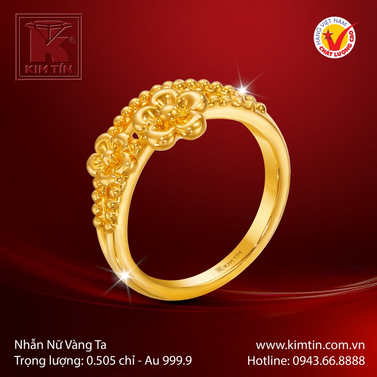Nhẫn Nữ Vàng 24K
