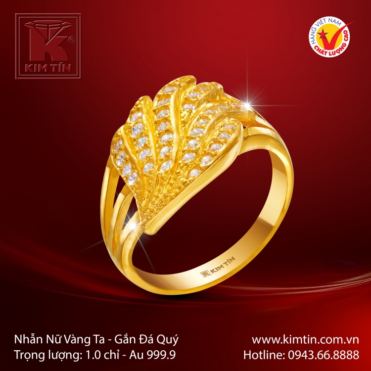 Nhẫn Nữ Vàng 24K