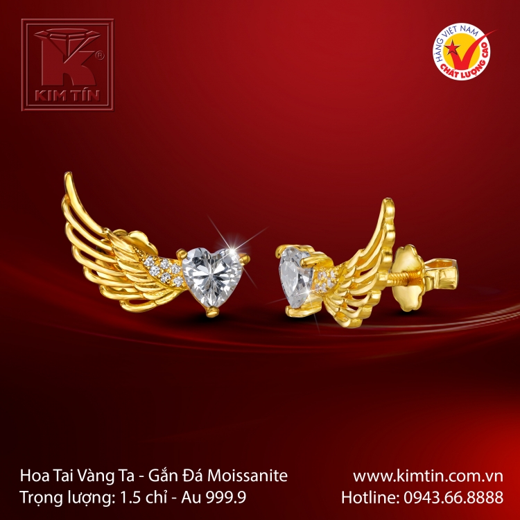 Hoa Tai Vàng 24K