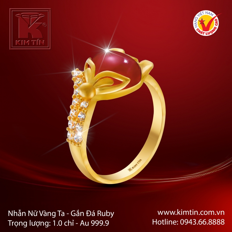 Nhẫn Nữ Vàng 24K