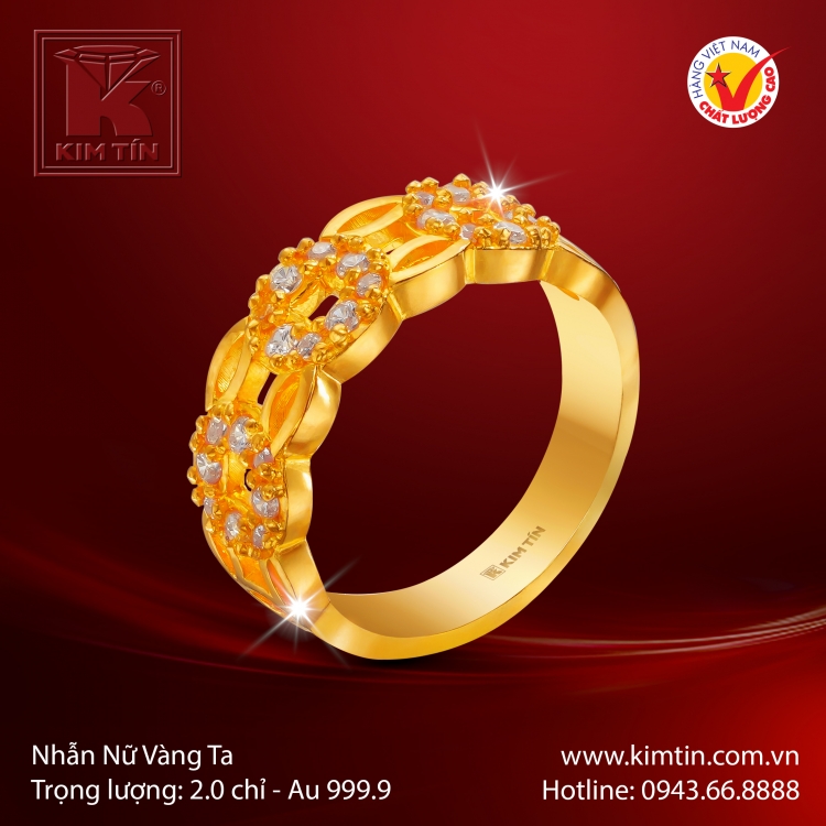Nhẫn Nữ Vàng 24K
