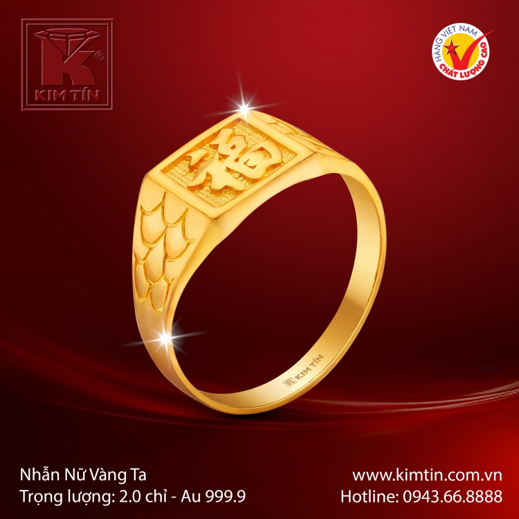 Nhẫn Nữ Vàng 24K