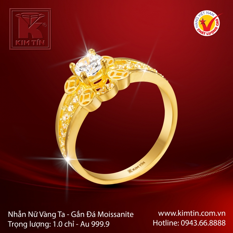 Nhẫn Nữ Vàng 24K