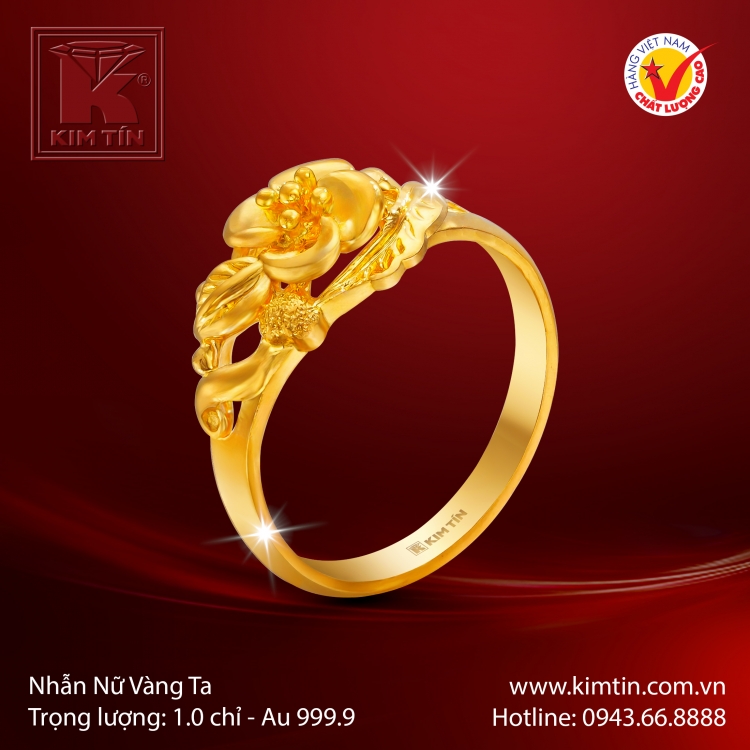 Nhẫn Nữ Vàng 24K