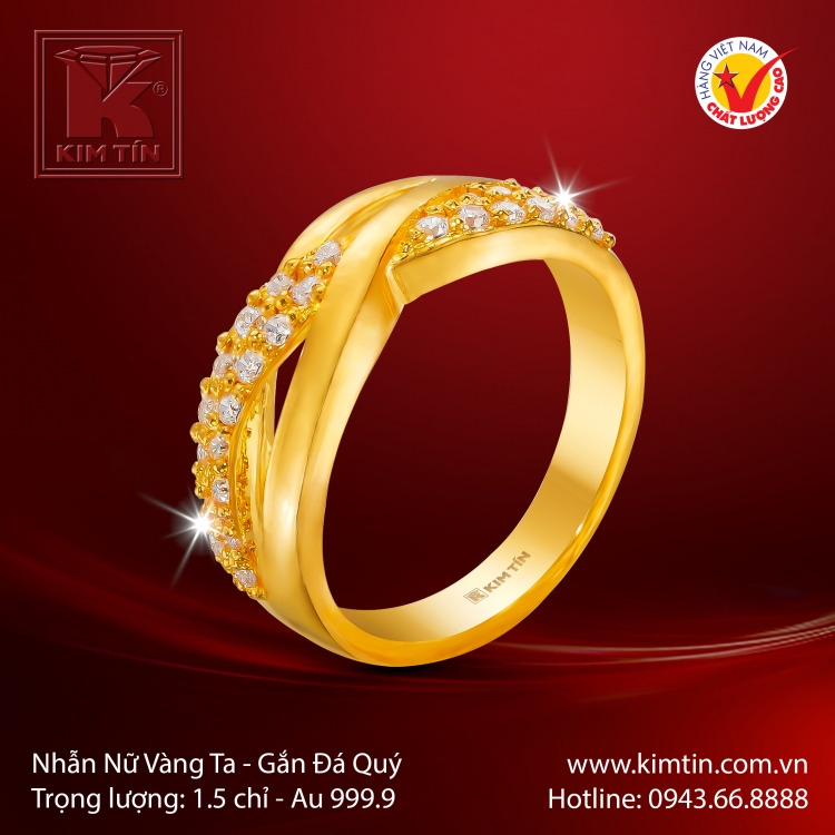 Nhẫn Nữ Vàng 24K