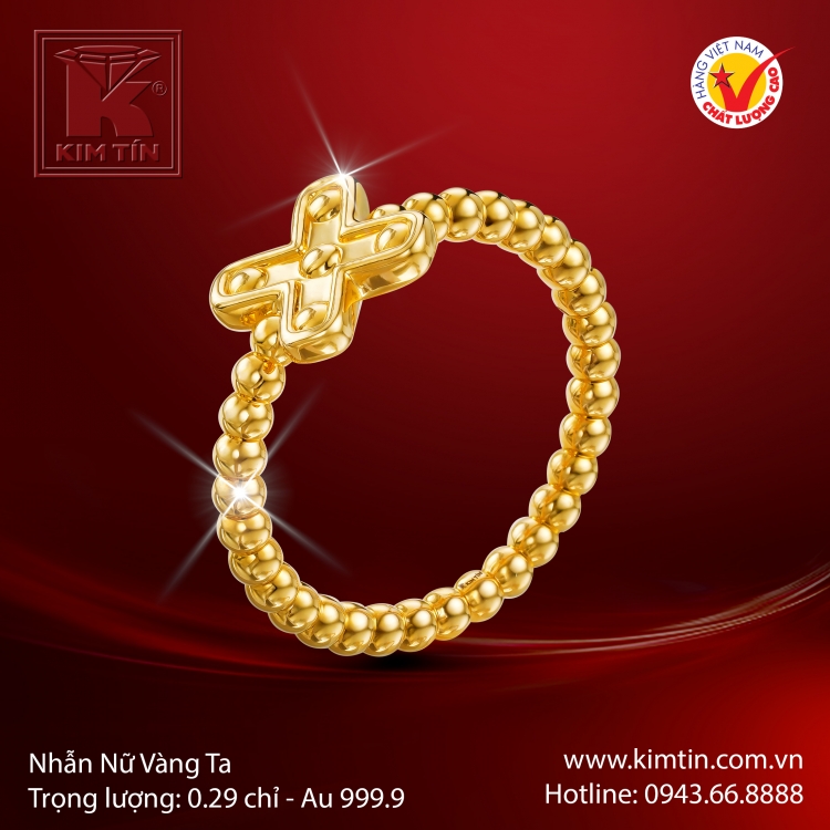 Nhẫn Nữ Vàng 24K