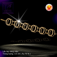 Lắc tay vàng 18 K