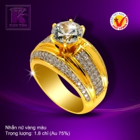 Nhẫn nữ vàng màu 18k