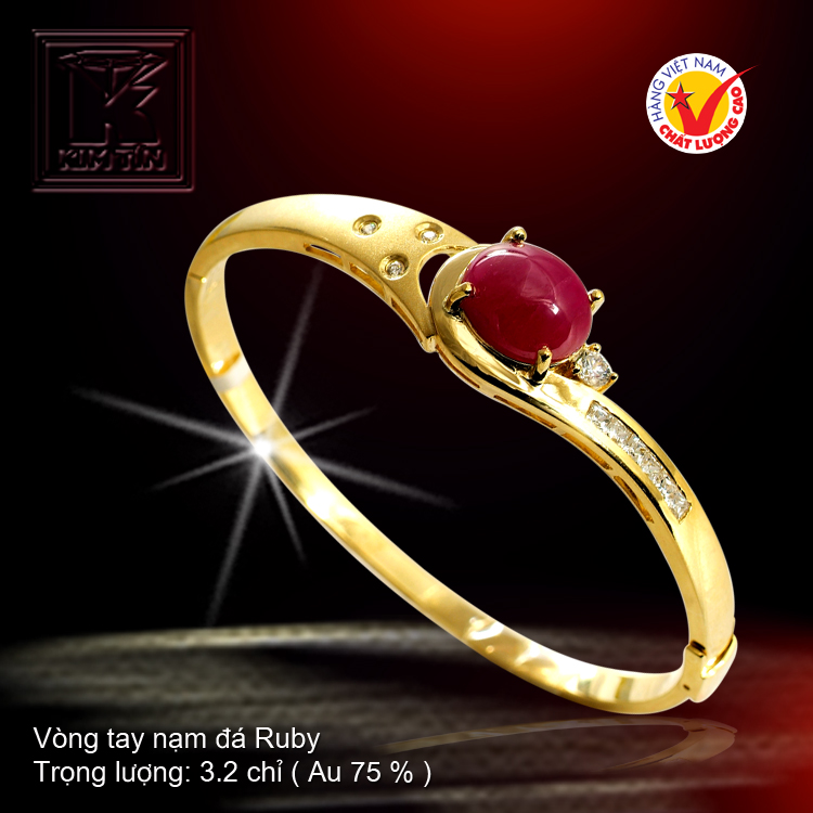Vòng tay nạm Ruby