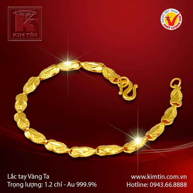 Lắc tay vàng 24K