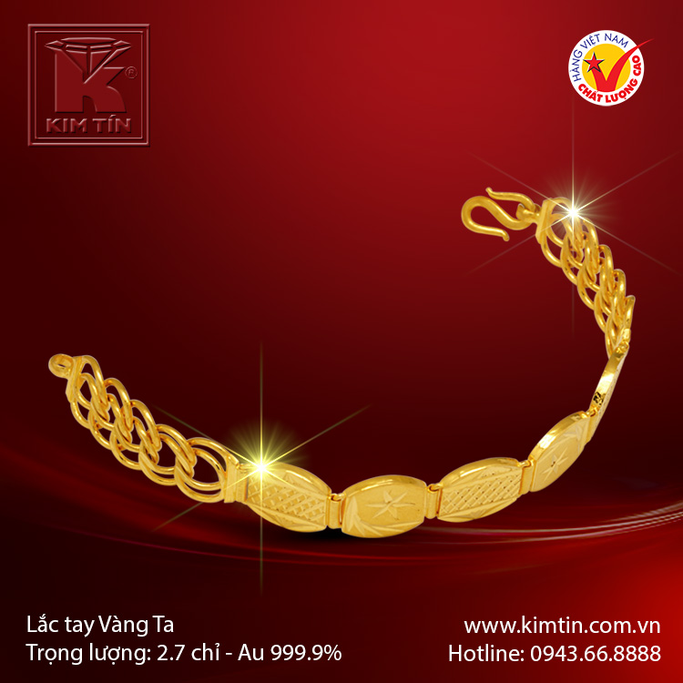 Lắc tay vàng 24K