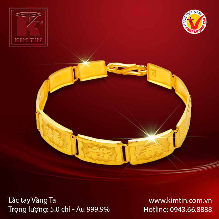 Lắc tay vàng 24K