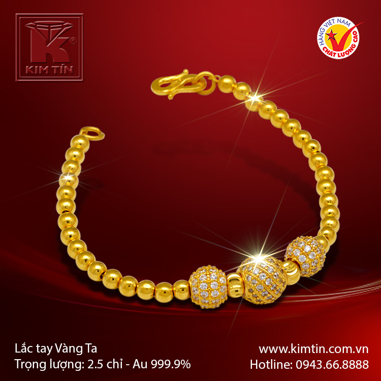 Lắc tay vàng 24K
