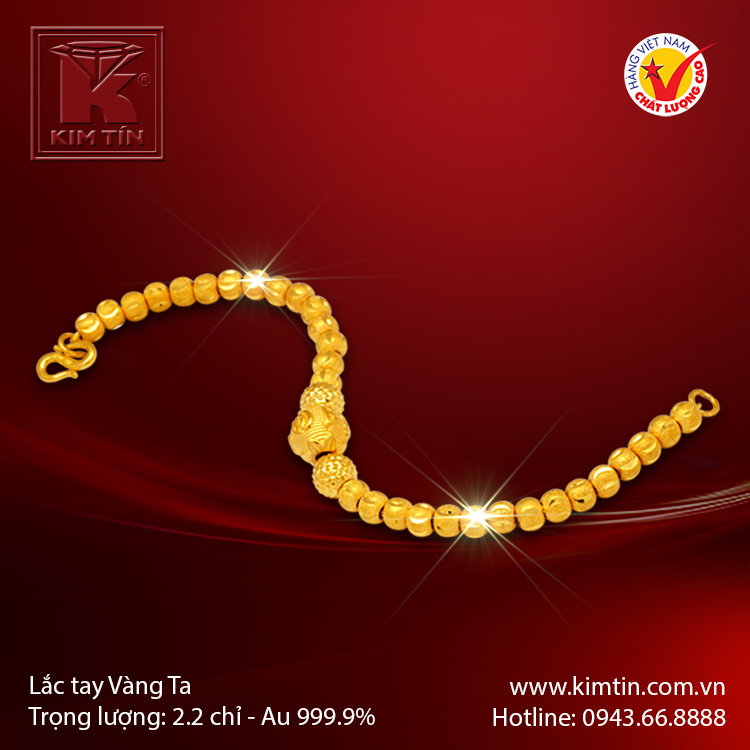 Lắc tay vàng 24K