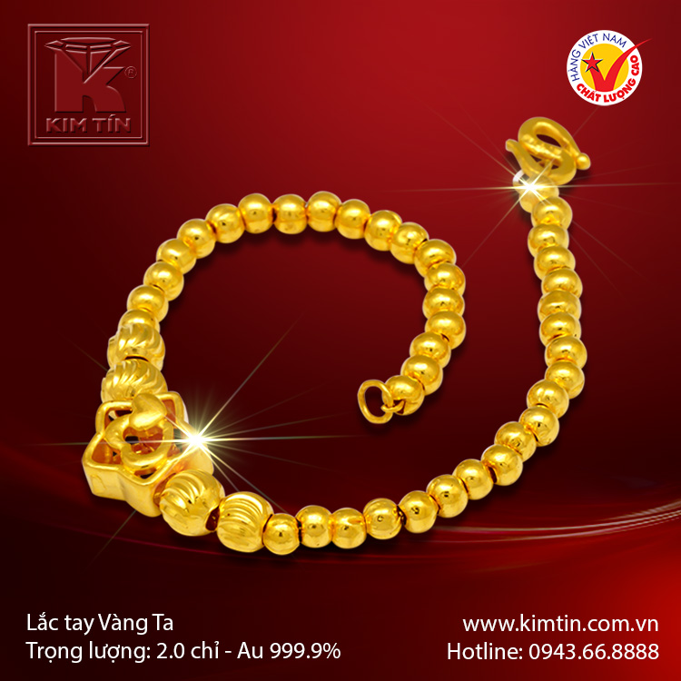 Lắc tay vàng 24K