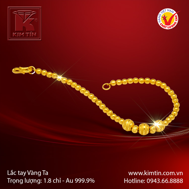 Lắc tay vàng 24K