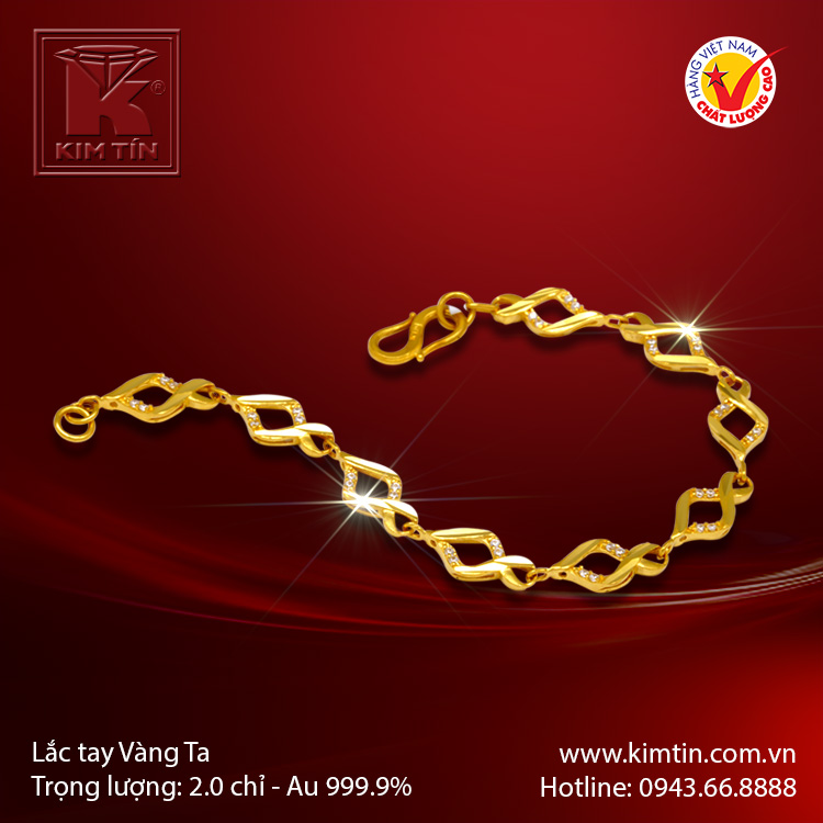 Lắc tay vàng 24K