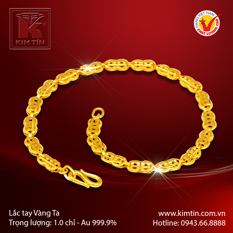 Lắc tay vàng 24K