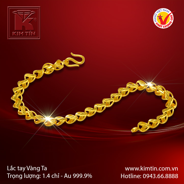 Lắc tay vàng 24K