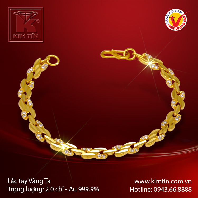 Lắc tay vàng 24K