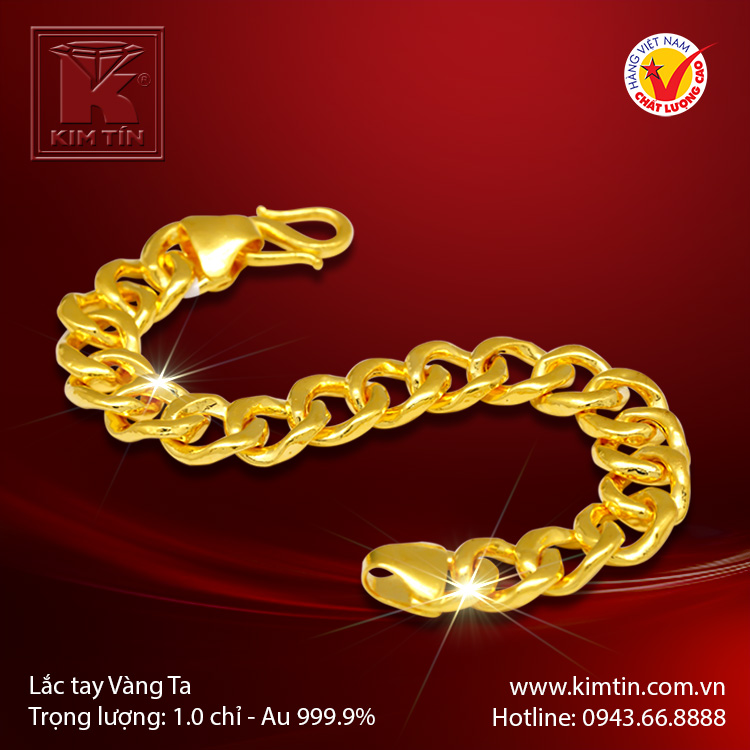 Lắc tay vàng 24K