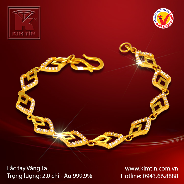 Lắc tay vàng 24K