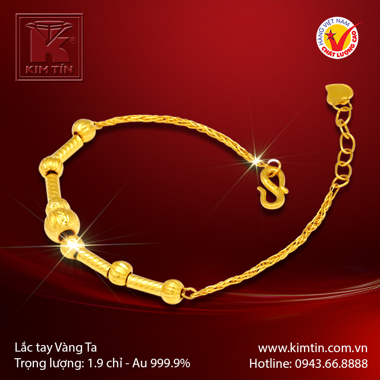 Lắc tay vàng 24K