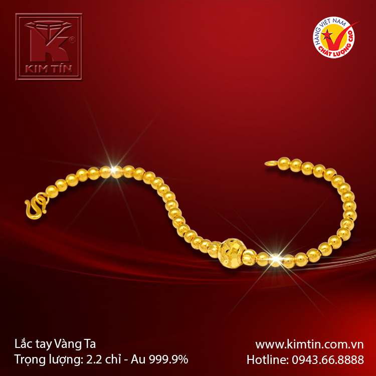 Lắc tay vàng 24K