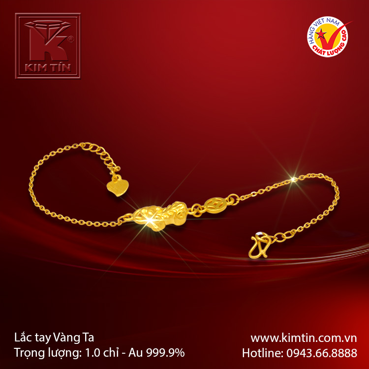 Lắc tay vàng 24K