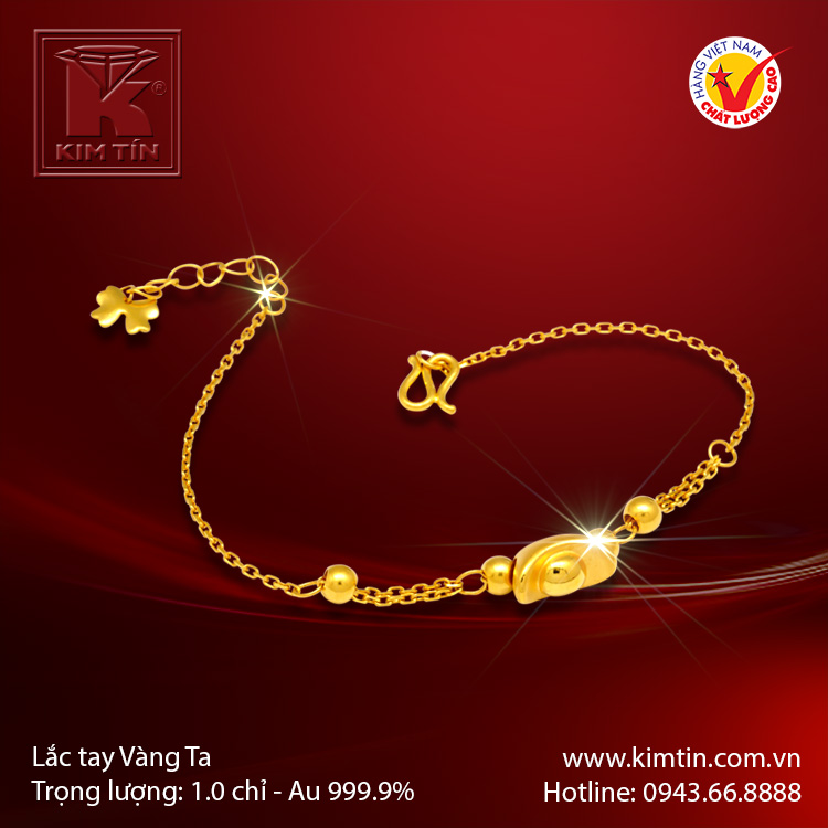 Lắc tay vàng 24K